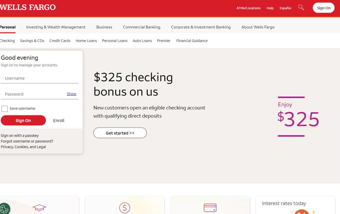 Wells Fargo – wellsfargo.com